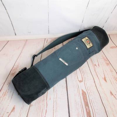 Yogatasche, Yogamatten Tragetasche, Jeans Upcycling