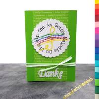 Danksagungskarte Kommunion - Du bist ein Ton in Gottes Melodie