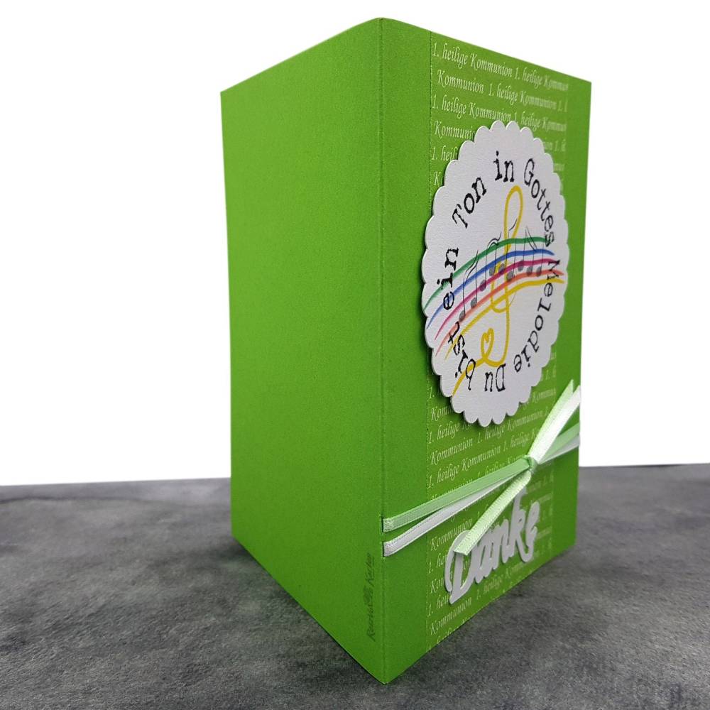 Danksagungskarte Kommunion - Du bist ein Ton in Gottes Melodie Bild 4