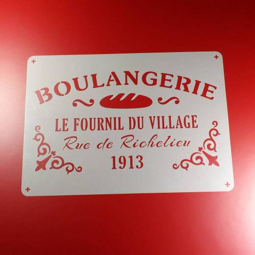 Schablone Boulangerie Backen Shabby - BS16