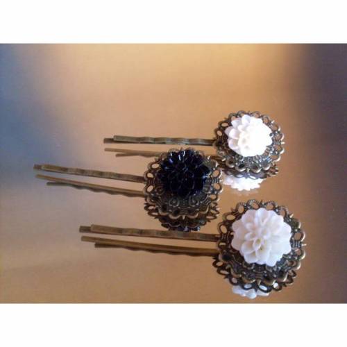 2 Haarnadeln mit Cabochon, Haarschmuck,Hochzeit, Fest, Kommunion