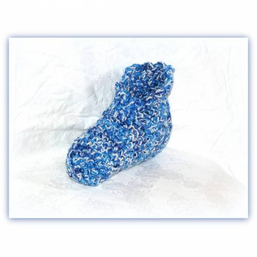 Puschen gehäkelt Gr. 39 / 40, Hausschuhe, Hüttenschuhe, Gästehausschuhe