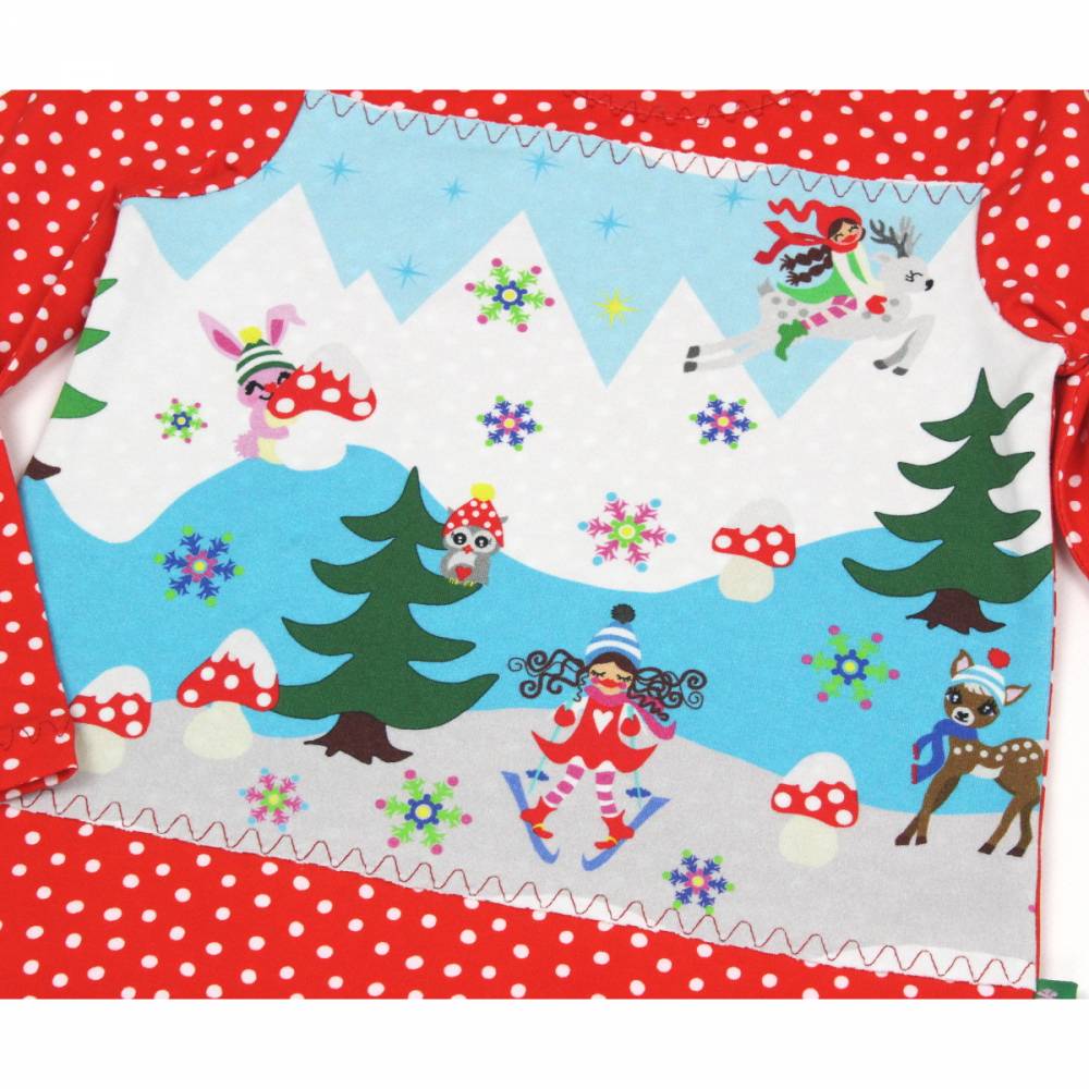 Langarmshirt 98/104 Jersey Shirt -Milli Winterwunderland- Bild 2