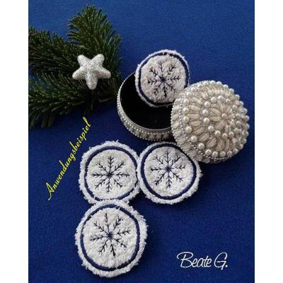 * 6 verschiedene Abschmikpads * ITH Stickdateien - der Umwelt zu Liebe