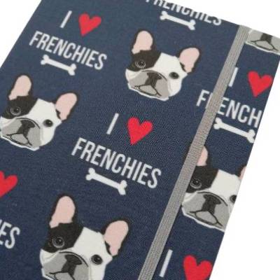 Notizbuch Französische Bulldogge I love Frenchies Geschenk Geschenkidee