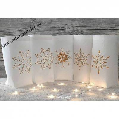 * 5 x edle Schneeflocken *  Stickdatei 10 x 10 cm