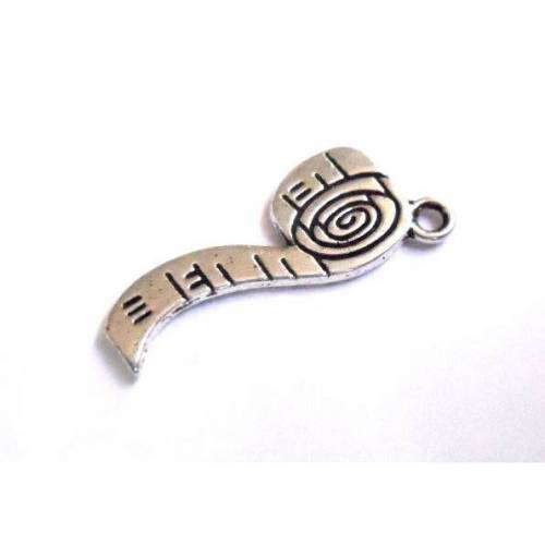 Schmuckanhänger Maßband silberfarben  1 Stk.