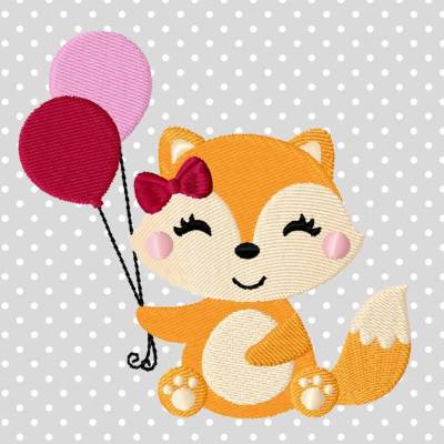 Freebie -Kostenlose Stickdatei Fuchs 10x10cm