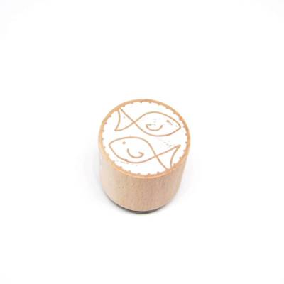 Fische-Stempel rund