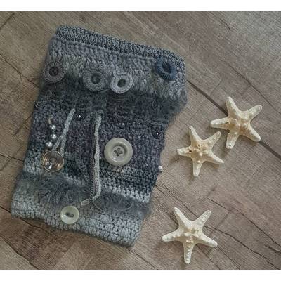 TwiddleMuff *SHADES OF GREY* Sensorik Alzheimer Demenz * Nestelmuff Beschäftigungsmuff MUFF