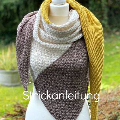 Strickanleitung Lizas Tuch Novembersonne