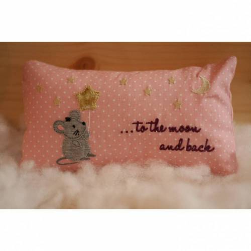 Mausi Doodle Stickdatei Maus ab 10x10 Rahmen