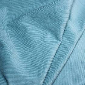 Cord Stoff uni Helltürkis Kinder Stoffe Cordstoff Feincord Babycord 