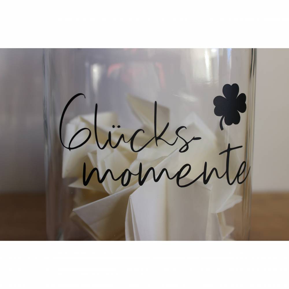 Glücksmomente, Glücksglas, Erinnerungsglas aus der Manufaktur Karla Bild 3