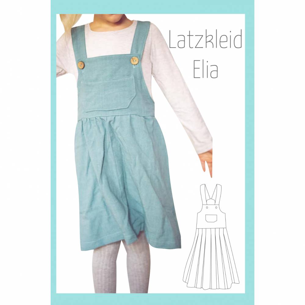 Latzkleid Elia Gr. 98-122 mit 3 Rockvarianten Bild 1
