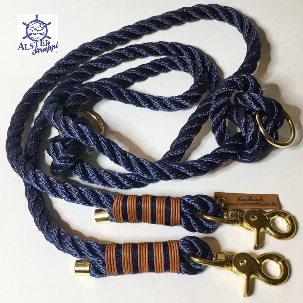 hundeleine kurz Kurzführer für Hunde aus Leder online kaufen – Kaiser Hund main image 1