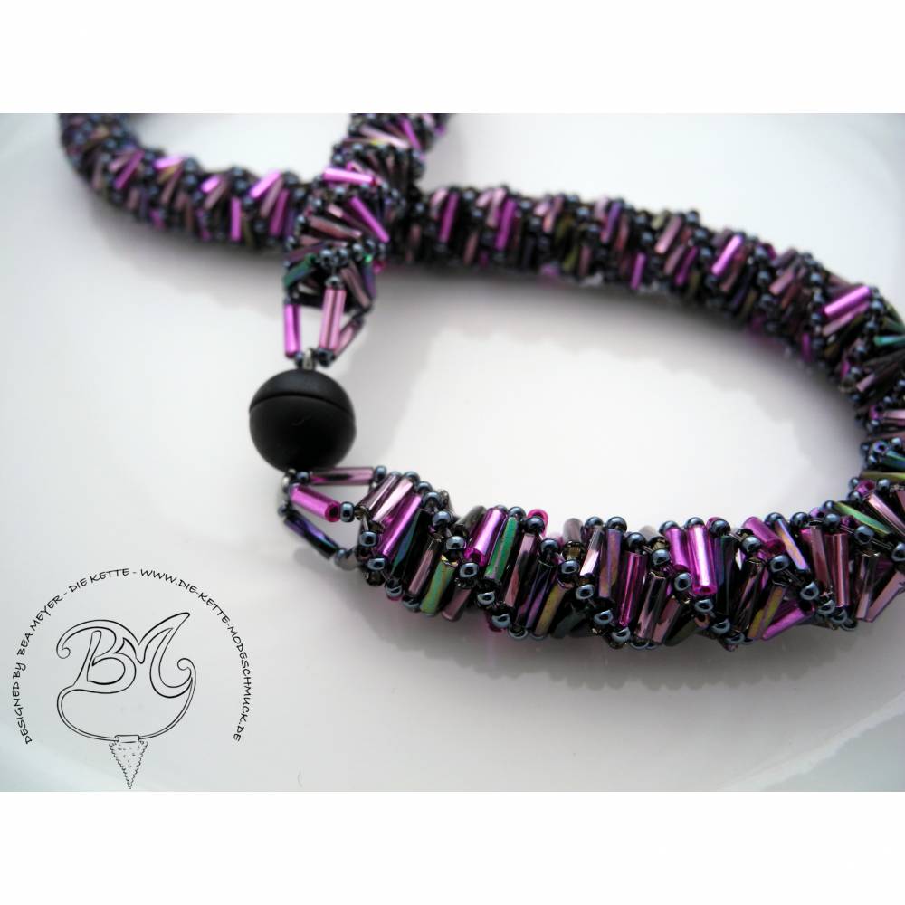 Collier Orchidee auffallend schön Bild 2