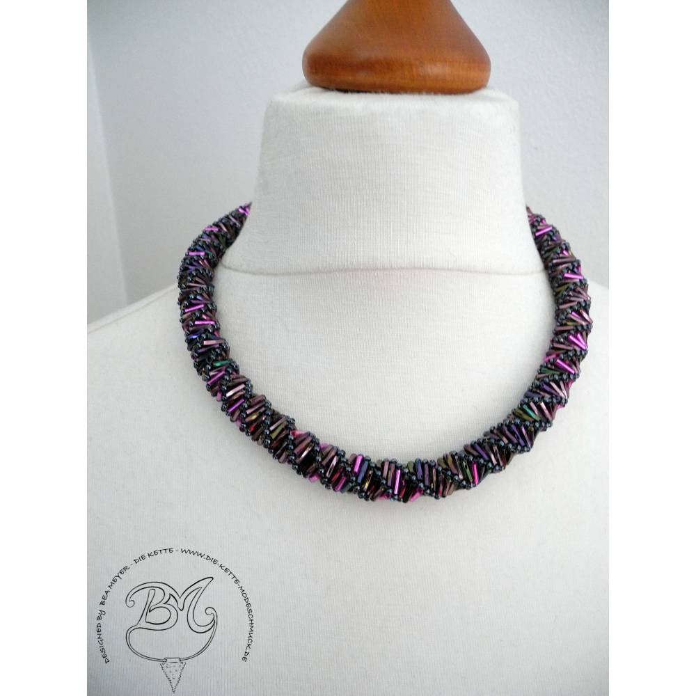 Collier Orchidee auffallend schön Bild 3
