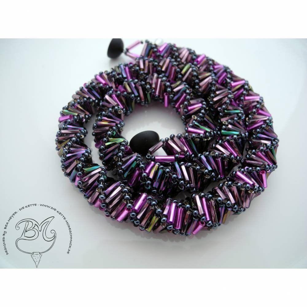 Collier Orchidee auffallend schön Bild 5