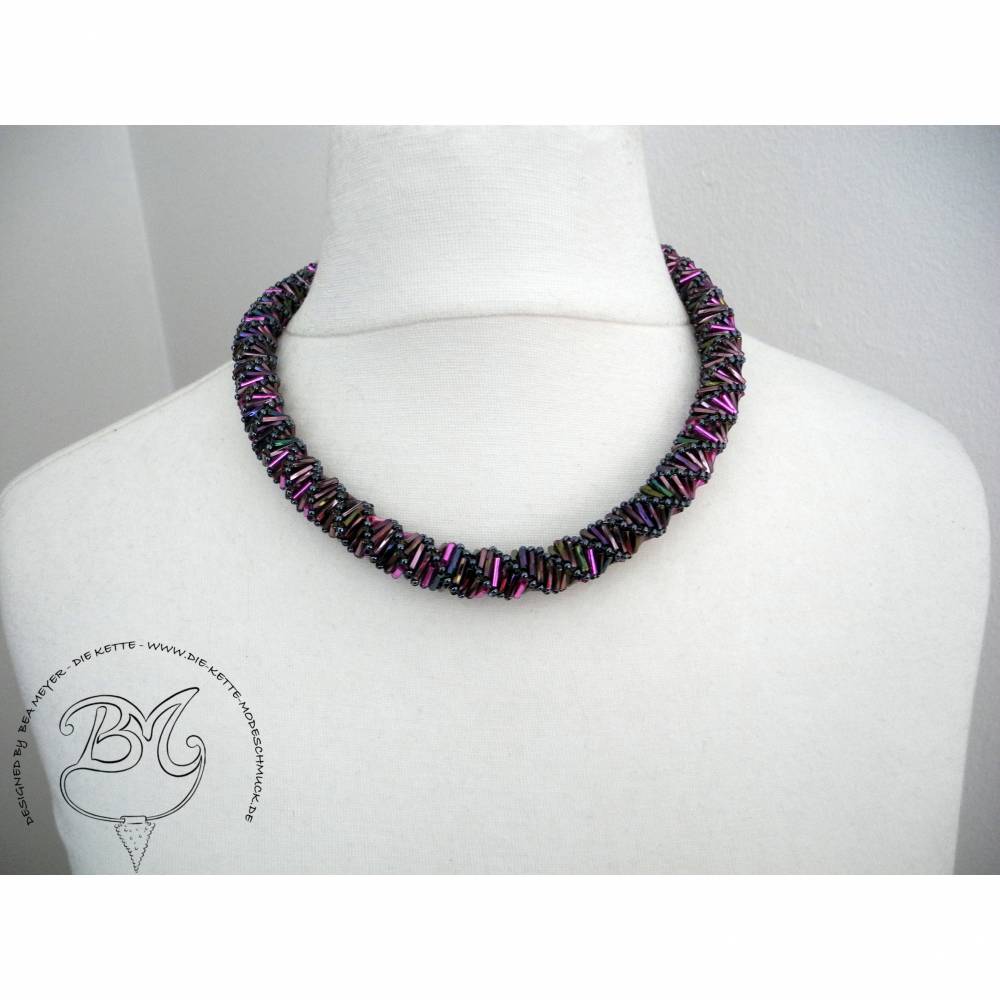 Collier Orchidee auffallend schön Bild 6