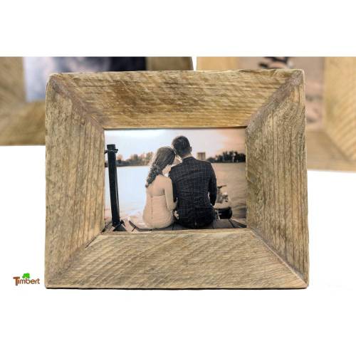 Wunderschöner Bilderrahmen aus alten Obstkistenbrettern Altholz Geschenk personalisiert aus Holz für Geburtstag Hochzeit Vatertag Valentin