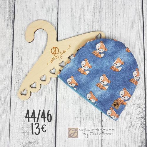 Beanie Übergang /Frühling Fuchs Jeansoptik KU 44/46