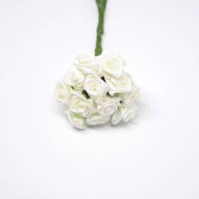 Minirosen creme Satinrosen 12 im Bund