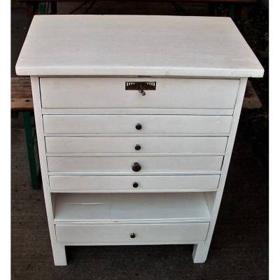 Antiker Werkstattschrank Berlin-Grünau Shabby Chic Massiv Kiefer Fichte um 1910