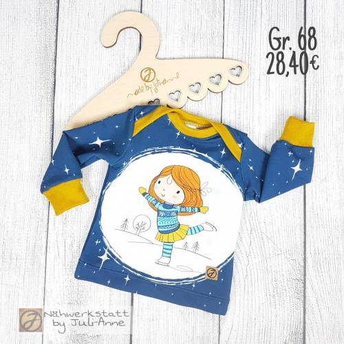 Baby Langarmshirt Basicshirt Wintermädchen Gr. 68
