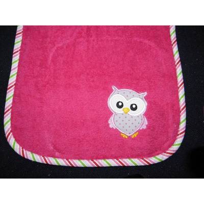 Lätzchen, Schlupflätzchen, Latz, Babylatz, bestickt, Eule, Applikation, mit Name, personalisiert, Riesenschlupflatz, Geschenk für baby shower,Dieda