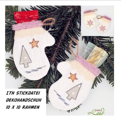 ITH Stickdatei Dekohandschuh 10x10