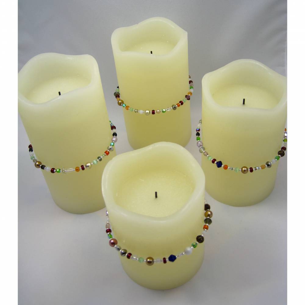 4 Armreifen oder 4 x Kerzenschmuck