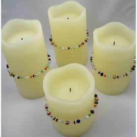 4 Armreifen oder 4 x Kerzenschmuck
