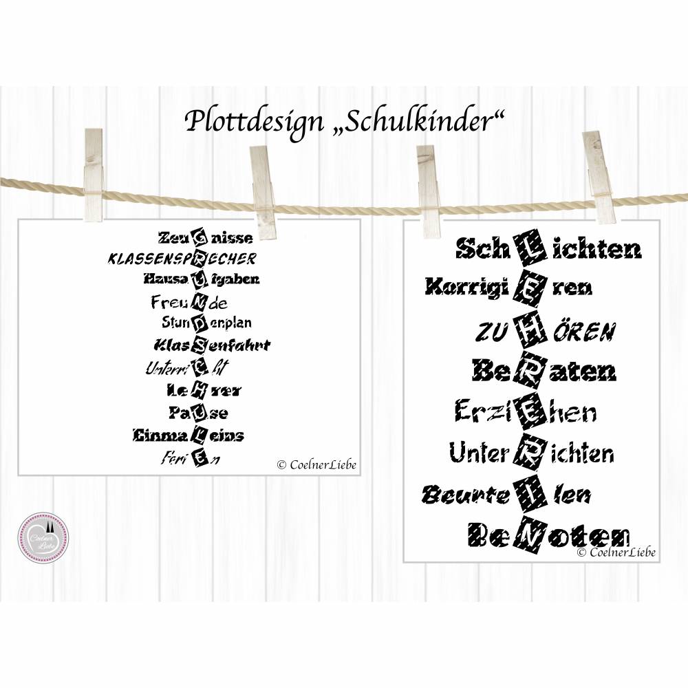 Plotterdatei Lehrer & Grundschule – Kreative Designs für Schulzeit & Dankeschön-Geschenke Bild 2