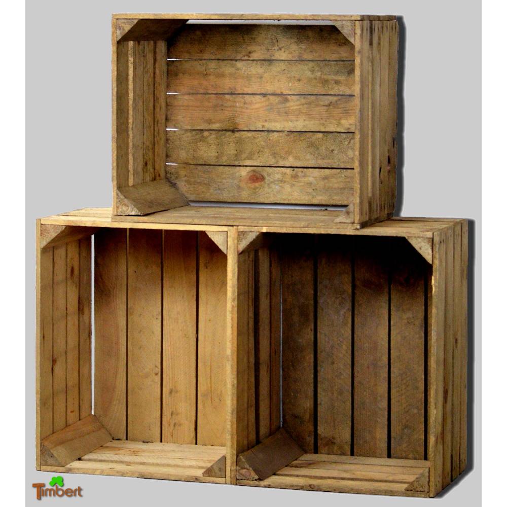 Vintage OBSTKISTEN Alte Apfelkisten Rustikale HOLZKISTEN Natur Weinkisten Wandregal Altholz Schrank Landhaus Hochzeit Shabby Antik Holz Deko