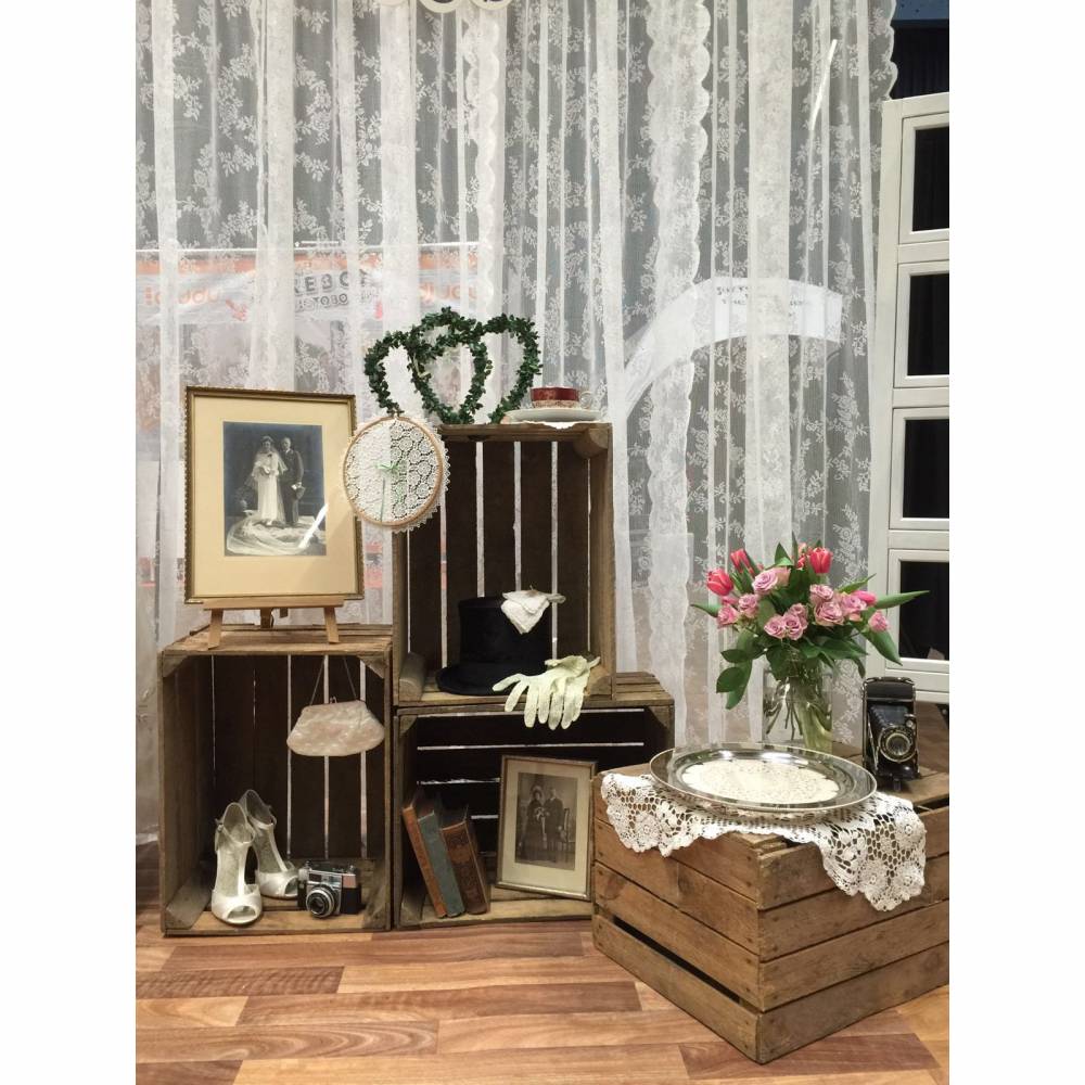 Vintage OBSTKISTEN Alte Apfelkisten Rustikale HOLZKISTEN Natur Weinkisten Wandregal Altholz Schrank Landhaus Hochzeit Shabby Antik Holz Deko