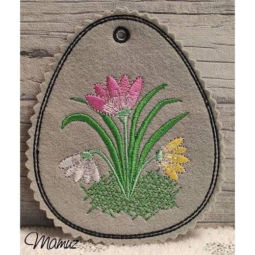 4x Baumler  * Osterdeko - Florale Motive *  ITH / Stickdatei Bild 4