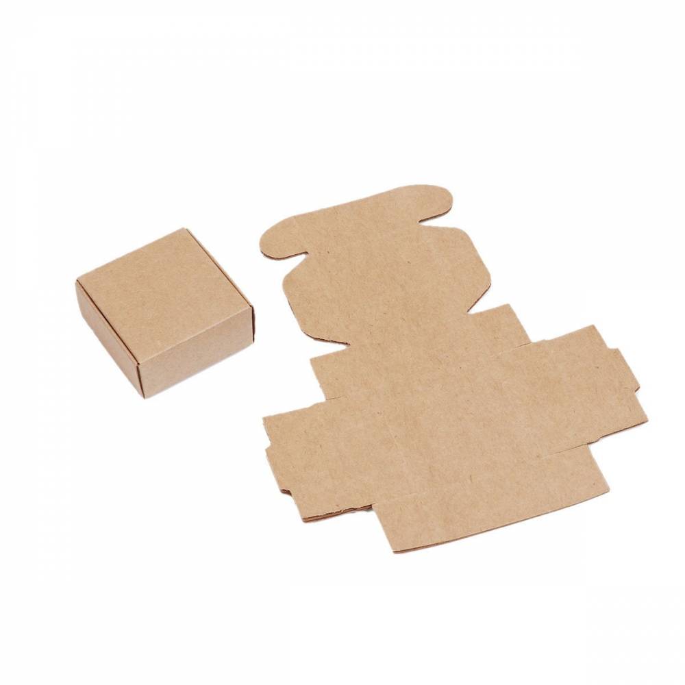 30 Faltschachteln Kraftpapier Karton, Geschenkbox, 5,5x5,5cm Verpackung Schachtel, Gastgeschenk verpacken Schachtel, box craftpaper