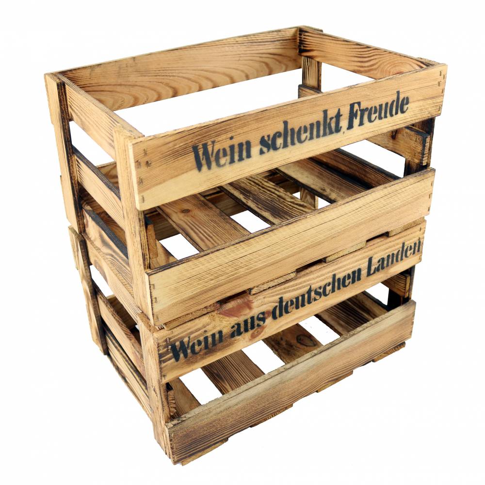 Vintage Weinkiste Holzkiste Rustikales Schuhregal Aufbewahrung Flaschen  Regal aus Holz Handgemacht in Deutschland Geflammt Bar Deko Geschenk