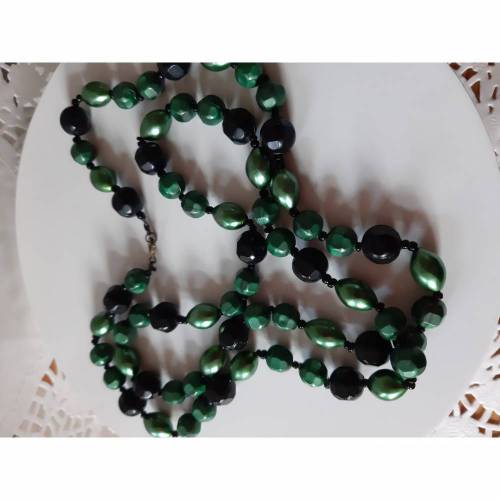 Vintage Kette "grün/schwarz"