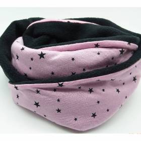 Schlauchschal 'Sternenhimmel', Schal mit Kuschelfleece