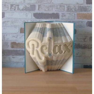 Gefaltetes Buch Relax – Handgemachte Buchkunst & kreative Dekoration