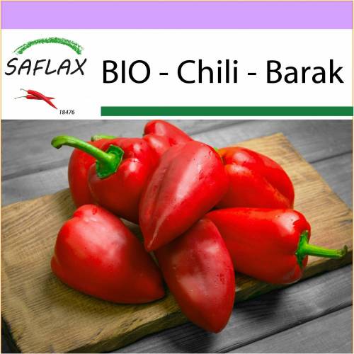 SAFLAX - BIO - Chili - Barak - 15 Samen - Capsicum annuum