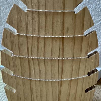 Sterling-Silberkette Collier in verschiedenen Längen und Mustern