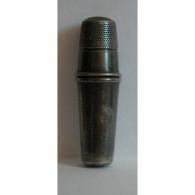 Reiseset-Fingerhut mit Garnrolle, 935 Silber