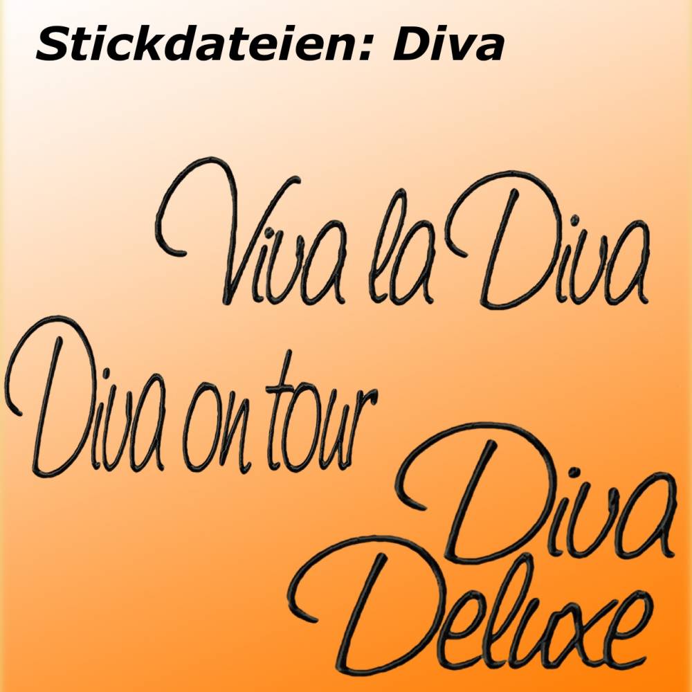 Stickdateien  - DIVA - Bild 1