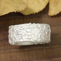 Breiter Ring aus Silber 925/-. Knitterring, ca 10-11 mm