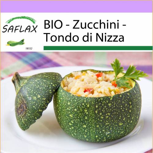 SAFLAX - BIO - Zucchini - Tondo di Nizza - 5 Samen - Cucurbita pepo