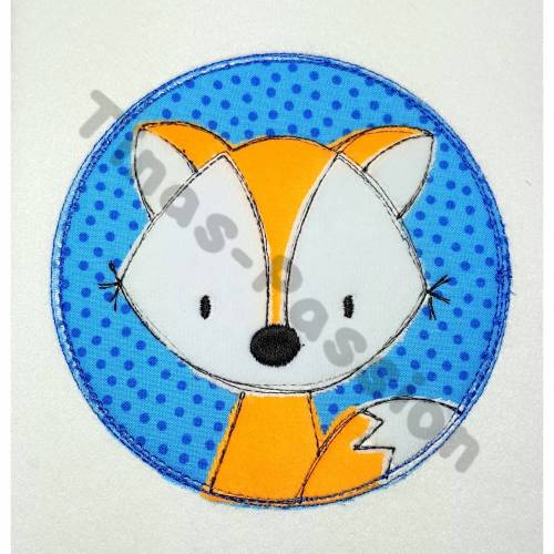 Applikation Aufnäher Doodle Fuchs