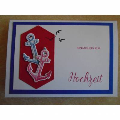  Einladungskarten zur Hochzeit Einladungskarte Maritim Maritimhochzeit Anker Einladung Enladungen Hochzeitseinladungen